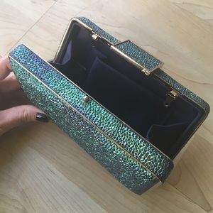French Connection Iridescent Clutch