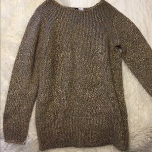 Brown and gold sweater 💕