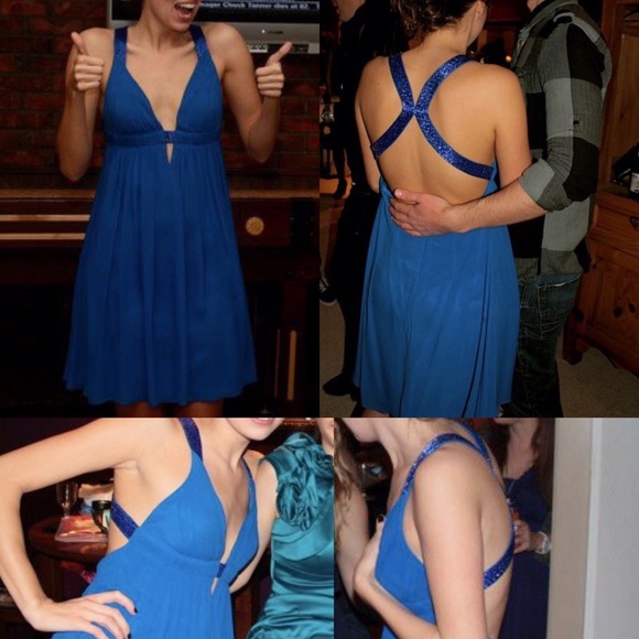 Beautiful blue cocktail dress