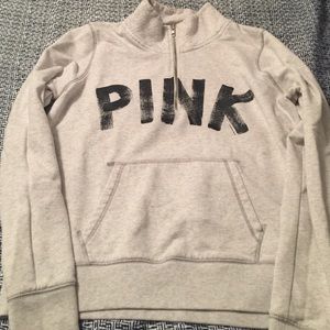 Pink 3/4 Zip sweatshirt size L