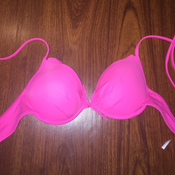 34A hot pink gorgeous swim top - Picture 1 of 5