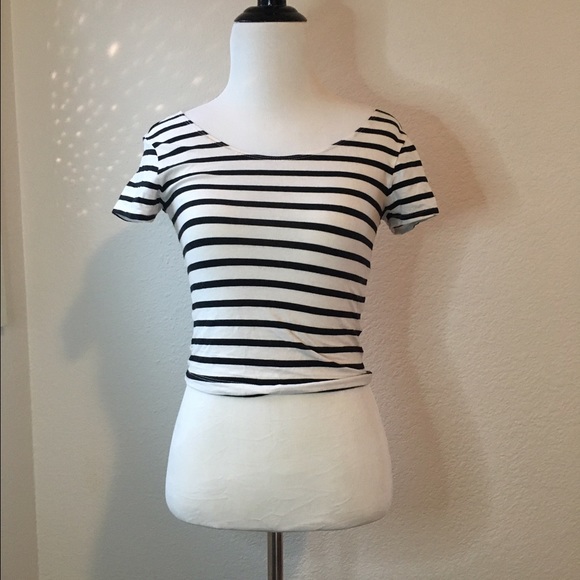 Striped crop top