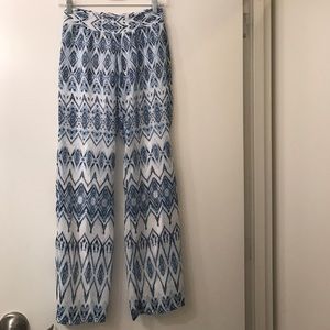 Blue/white lightweight pants
