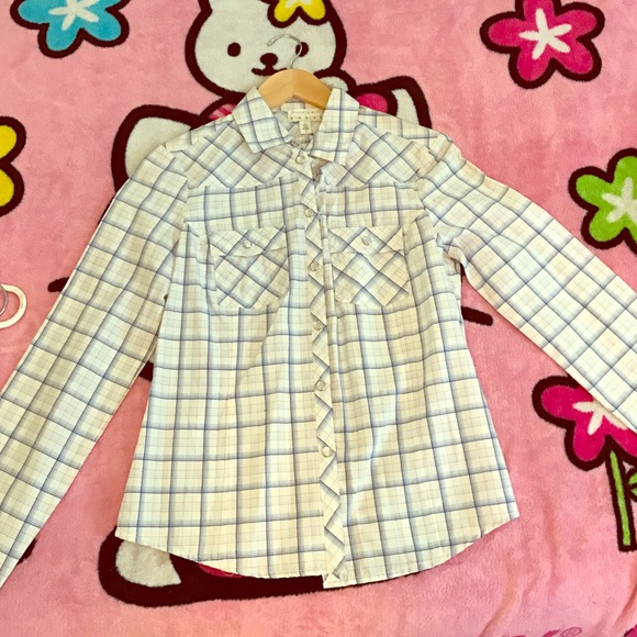 Kimchi & blue woven button up dress shirt - Picture 1 of 4