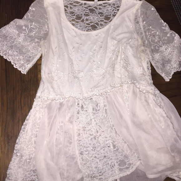 Beautiful Lace and Sheer Top