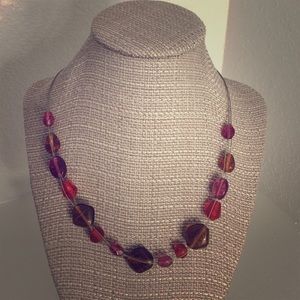 Glass Beaded Wire Necklace