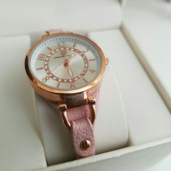 Adrienne Vittadini Leather Watch