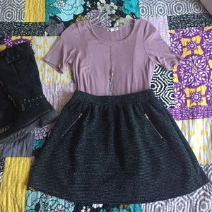 Joe B. Mini black skirt.
