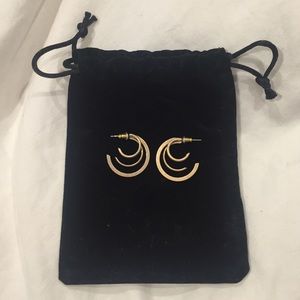 Modern Gold Hoop Earrings