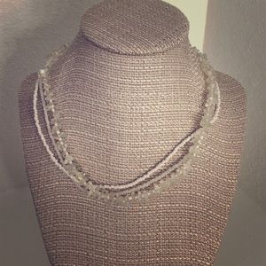 White beaded necklace
