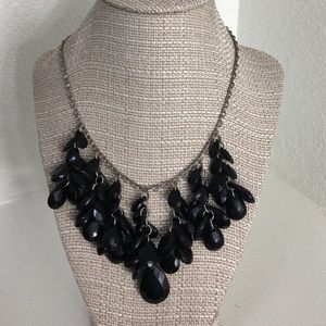 Black statement necklace