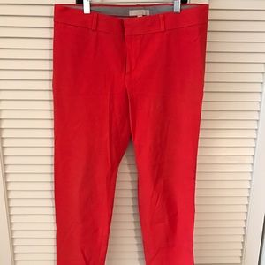 Banana Republic Red Sloan fit pants.