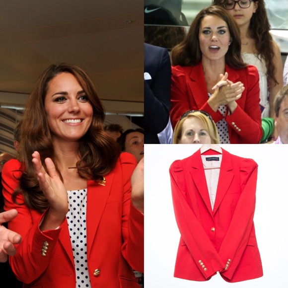 red blazer zara woman