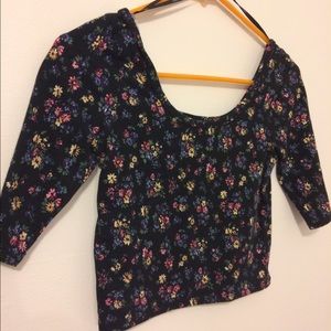 Floral Forever21 crop top