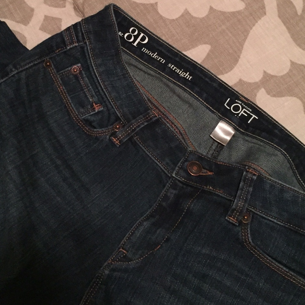 🔴EUC Ann Taylor LOFT Jeans // Modern Straight Fit