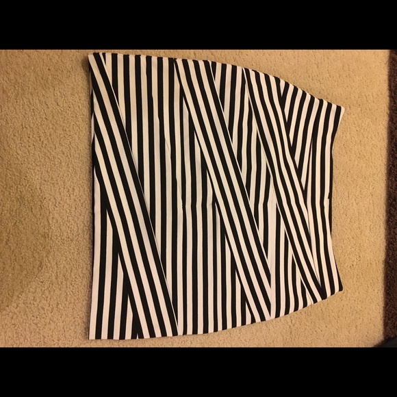Angled stripe Express high waist skirt size 10