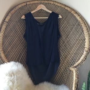 Raquel Allegra LIQUID SATIN SLEEVELESS BLOUSE