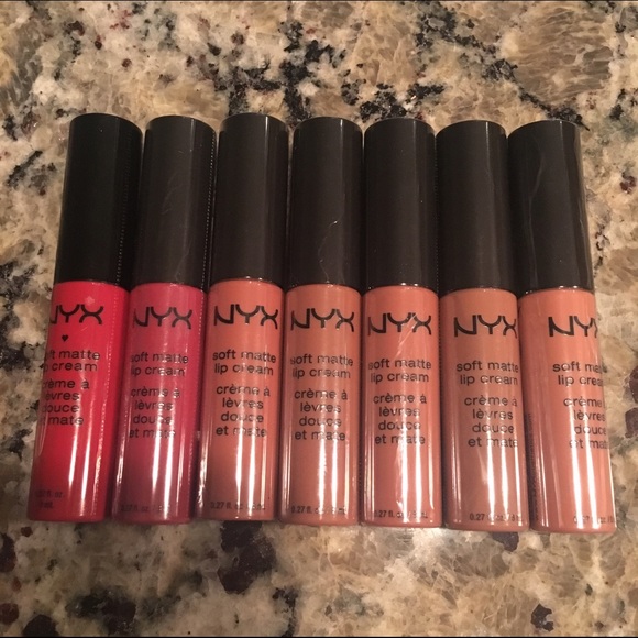 NYX Soft Matte Lip Cream- lot of SEVEN