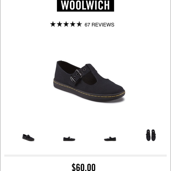 Woolwich Doc Martens t-strap canvas