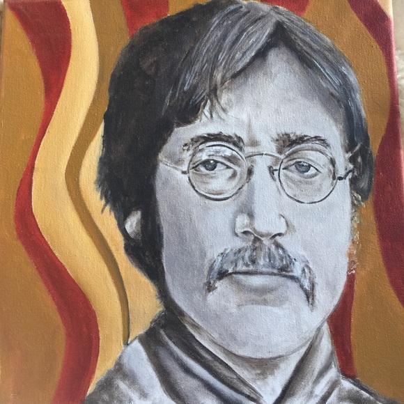 Beatles  John Lennon painting
