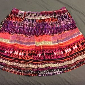 Tribal print skirt!
