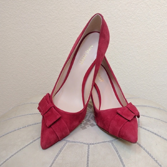Nine West Shoes - Perfect for Valentines Day Nine West Red Bow Pumps