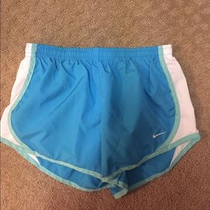 Blue Nike shorts