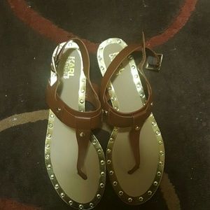 Brand new Never worn Karl Lagerfeld sandals