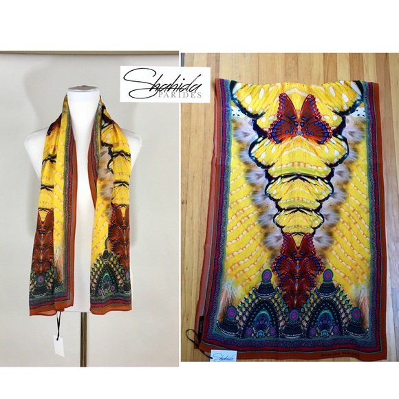 Shahida Parides Viscose Crepe Silk Scarf or wrap