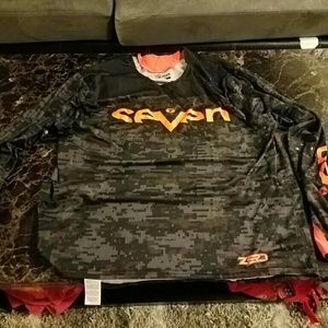 Men EUC seven motorcross camo jersey xl