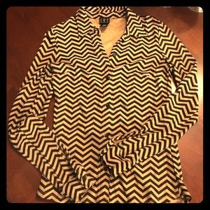 INC Striped Button-down Shirt