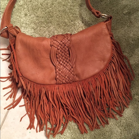 Slouchy fringe purse