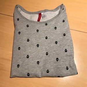 Gray Skulls Sweater by H&M