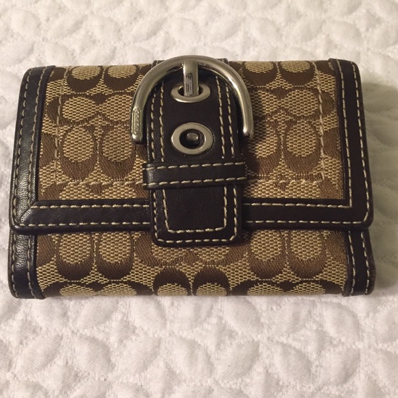Coach trifold wallet