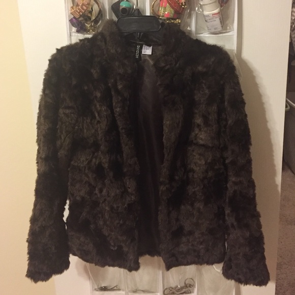 Faux fur coat