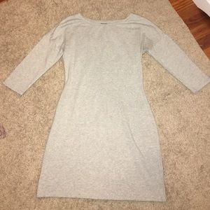 grey express tight tshirt dress
