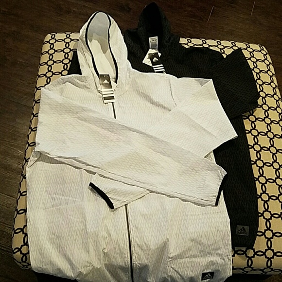 2 NEW ADIDAS WINDBREAKERS!