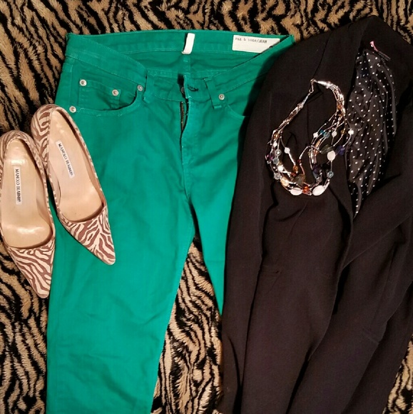 rag & bone Pants - Rag and Bone Green Skinnies!