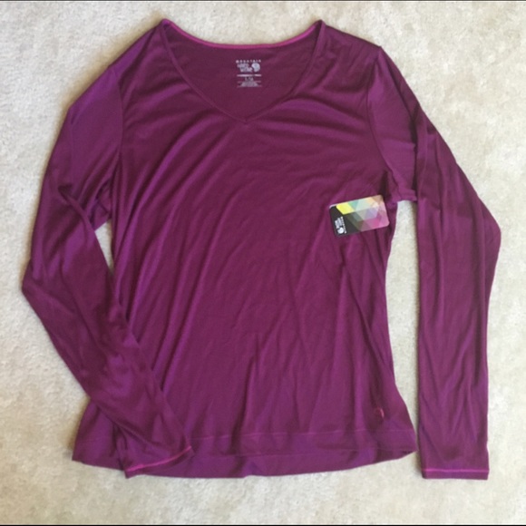 NWT Mountain Hard Wear LS shirt in Plum