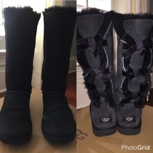 Black Bailey Bow Ugg boots
