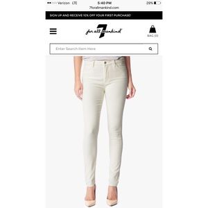 NWT ✨ 7 For All Mankind High Waist Skinny Jeans