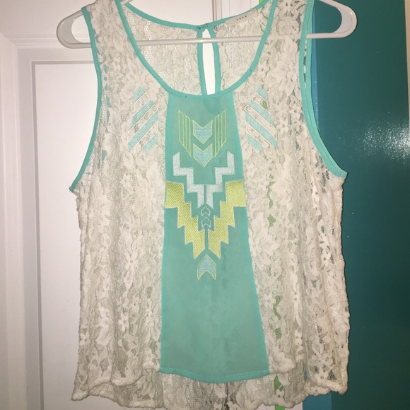 Nordstrom (Lush) Lace Tank Top - Picture 1 of 2