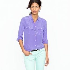 J Crew silk Blythe blouse