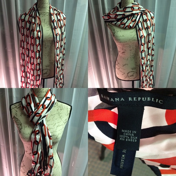 Banana Republic 100% silk scarf