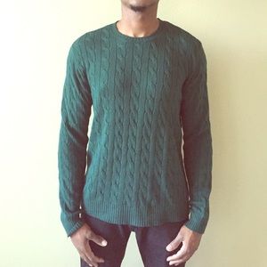 Cable Knit Crewneck Sweater