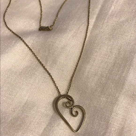 Sterling silver floating heart necklace💞 - Picture 2 of 2