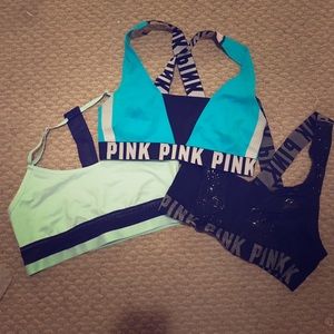 Set of 3 Victoria secret M sports bras. EUC