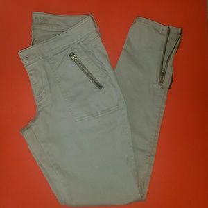 Old Navy Rockstar Skinny Khakis with Ankle Zip
