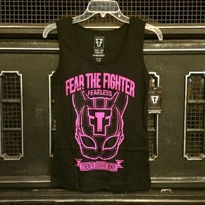 Fear the Fighter ribbed scoop tank