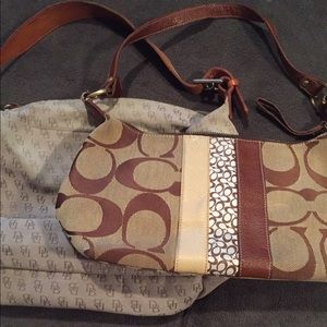 Mixed handbags. Dooney & Burke and Coach.